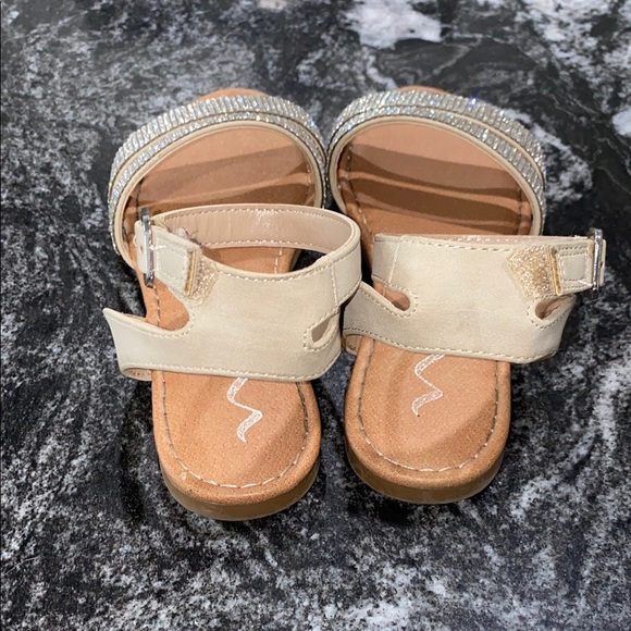 Sparkly Rhinestone Girls Strappy Sandals - Picture 4 of 9